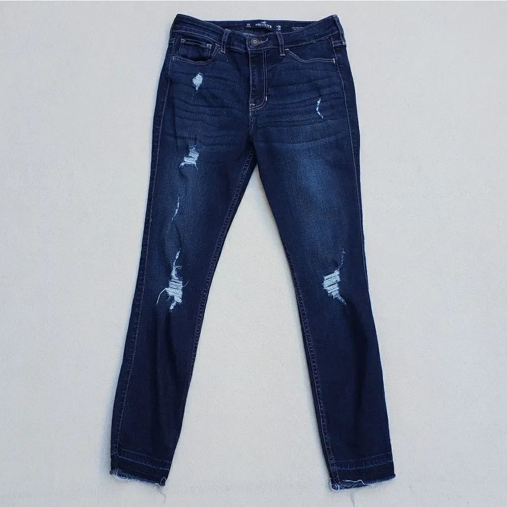 Hollister High Rise Crop Super Skinny Classic Stretch Jeans 3R 26x26